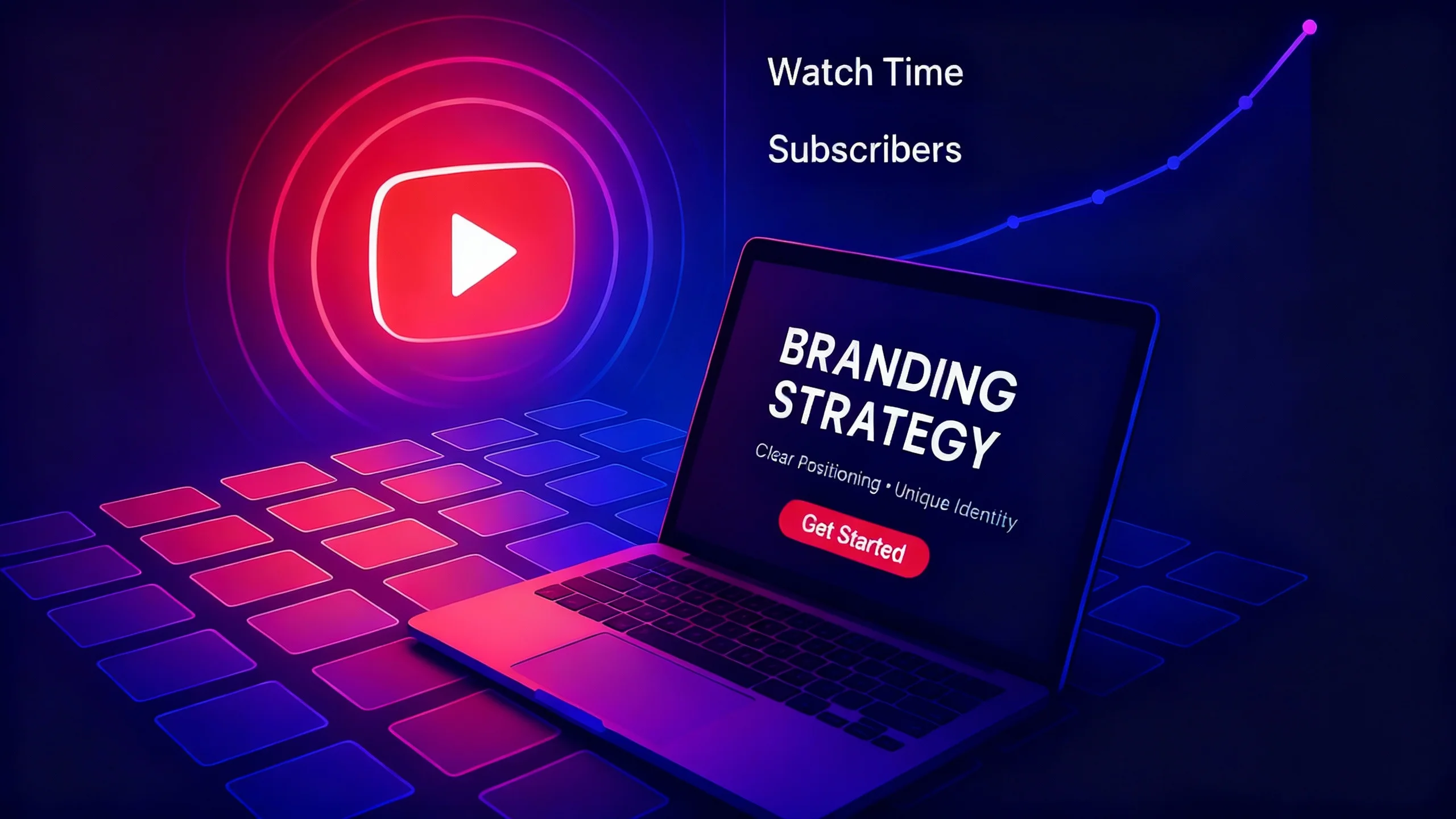 YouTube Coaching & Kanalaufbau – Strategie, Thumbnails & Content-Plan für mehr Watch Time und Abonnenten
